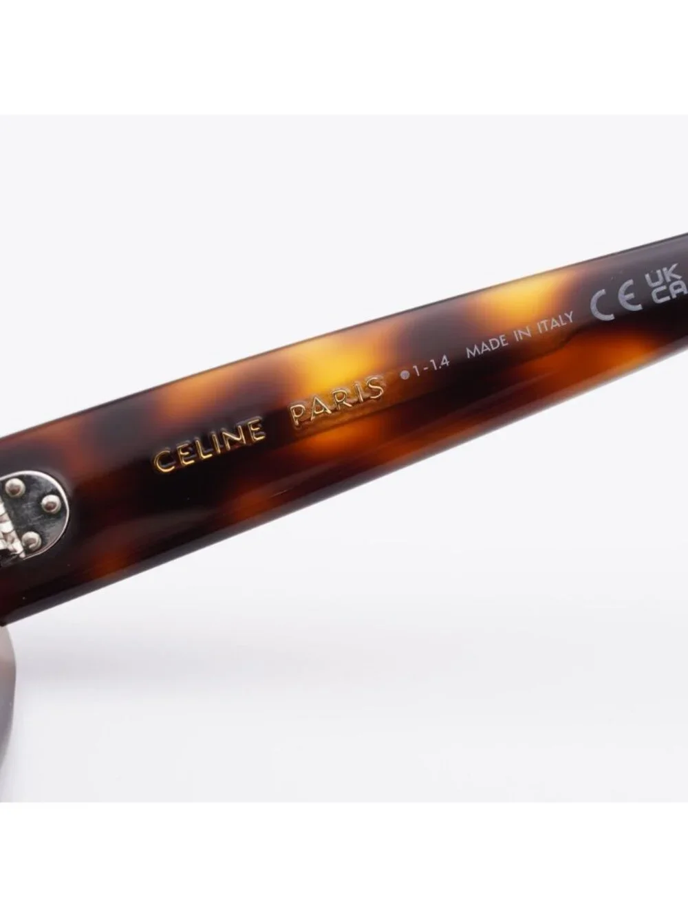 Celine CL40286F 53A Sunglasses Havana Cat Eye Frame, Grey Lenses